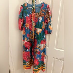 Emily Lovelock multicolored long dress